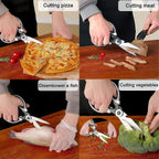 Multifunction Kitchen Scissors - Chicken Bone Meat Vegetable Cutter Nutcracker Bottle Openers Tools, 1 Pcs